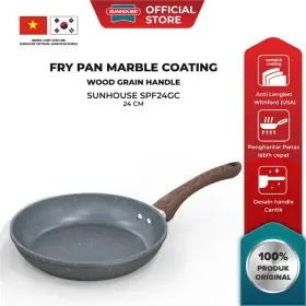Sunhouse SFP24GC Marble Coating Forged Aluminium Fry Pan 24 cm