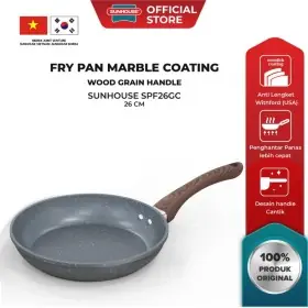 Sunhouse SFP26GC Marble Coating Forged Aluminium Fry Pan 26 cm