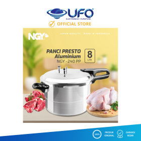 Ufoelektronika Nagoya Panci Presto 24CM/8L Aluminium NGY-240PP