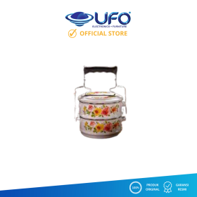 Ufoelektronika Kedawung Enamel Rantang Flamboyant 2/14 Cm FLAMBOYANT2/14 