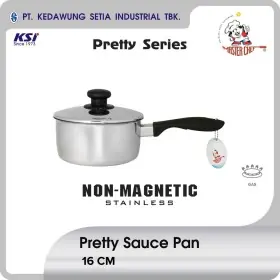 Kedawung Master Chef Pretty Sauce Pan 16 Cm W/SS Lid PRETTYSP16CM 