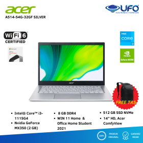 Ufoelektronika ACER LAPTOP A514-54G-32GF SILVER CORE i3