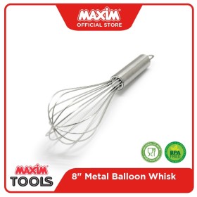Maxim MTEGW8 8" Metal Ballon Whisk