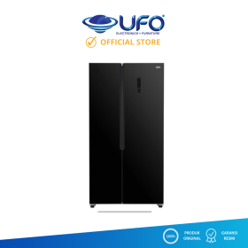 GEA Kulkas 2 Pintu Side By Side 472 Liter Black G2D472R
