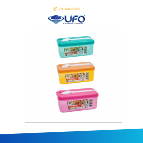 Ufoelektronika Green Leaf  Florimel  Lunch  Box 370 ML With  Fork 7322