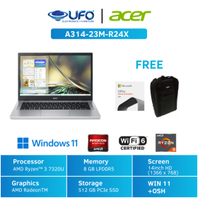 Ufoelektronika ACER LAPTOP A314-23M-R24X SILVER R3	