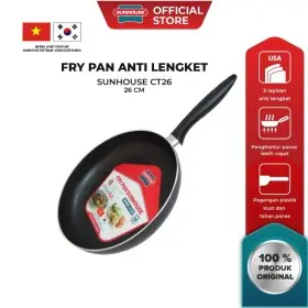 Sunhouse CT26 Plain Frypan Anti Lengket Hitam 26cm