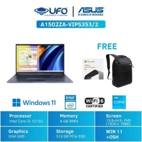 Ufoelektronika ASUS Laptop A1502ZA-VIPS352 4/512GB Silver Garansi Resmi