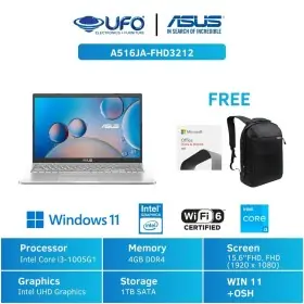 Ufoelektronika ASUS LAPTOP A516JA-FHD3212 SILVER	