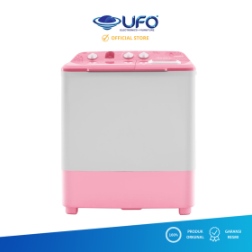 Ufoelektronika Aqua Mesin Cuci 2 Tabung Hijab Mode 9 Kg QW961XT(PK) 	