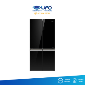 Ufoelektronika Aqua Kulkas 4 Pintu Side By Side Glass Door 549 Liter AQRIG645AM(GB)