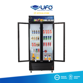 Ufoelektronika AQUA AQB700 SHOWCASE CHILLER 465 LITER DOUBLE LAYER GLASS DOOR