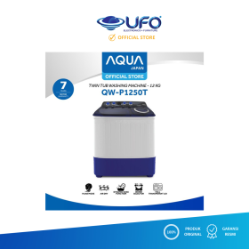 Ufoelektronika Aqua Mesin Cuci 2 Tabung 12 Kg QWP1250T 