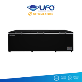 Artugo Chest Freeer Box 1600 Liter 3 Pintu Black CF1633N