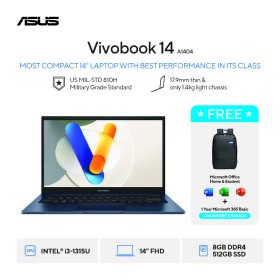 Asus Vivobook 14 A1404VA-VIPS3854M 8/512 GB
