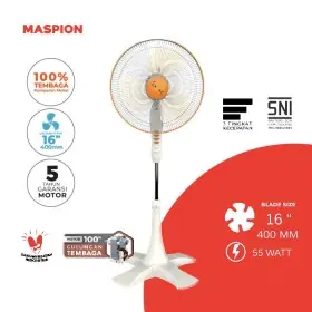 Ufoelektronika Maspion Kipas Angin Berdiri Stand Fan F161S