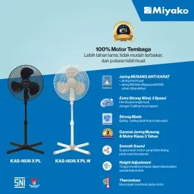 Ufoelektronika Miyako Kipas Angin 16 Inch KAS1606XPL