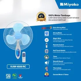 Ufoelektronika Miyako Kipas Angin  KAW1689RC