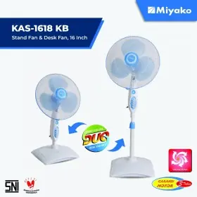 Ufoelektronika Miyako Kipas Angin Standing 2 IN 1  KAS1618KB