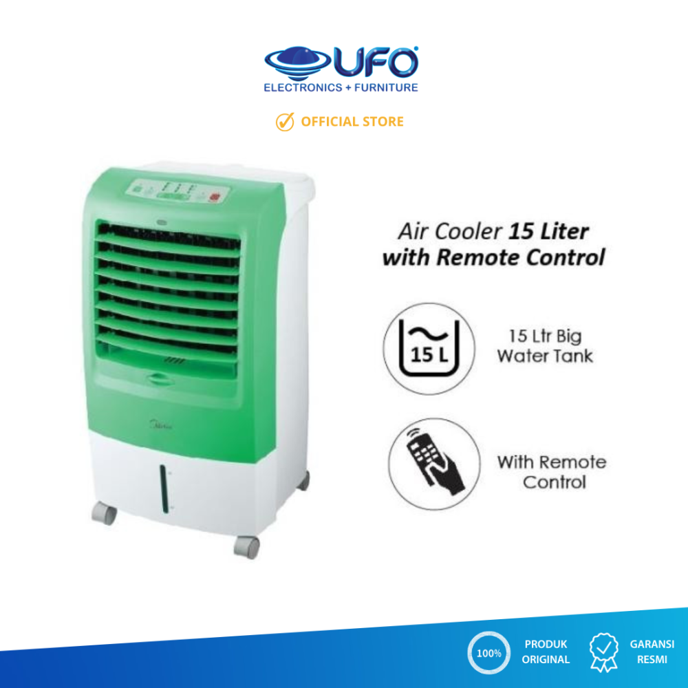 Midea AC120-15FG Air Cooler Kapsitas 15 Liter Warna Hijau