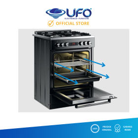 Ufoelektronika BEKO FSGT62111GXL KOMPOR GAS FREESTANDING DAN OVEN TANAM