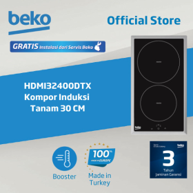 Ufoelektronika Beko Kompor Induksi Tanam 30cm 2 Tungku HDMI32400DTX
