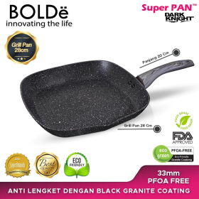 BOLDE GRILL PAN BLACK DARK SUPER PAN GRILL 28CM 28CMGRILLBLACKDARK