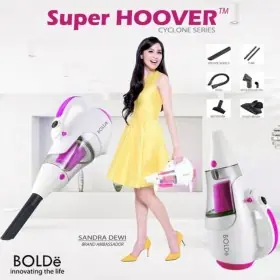 BOLDe Super Hoover Cyclone Vacuum Cleaner 350 Watt - Magenta
