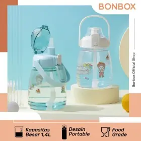 Bonbox BC70 Botol Minum 1400ML Botol Motoivasi Bening Portable CLEARANCE SALE 