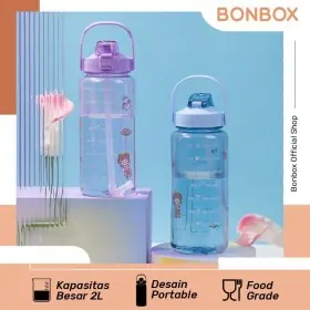Bonbox BC60  Botol Minum Motivasi 2 Liter Jumbo 