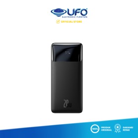 Ufoelektronika BASEUS POWER BANK 20W FAST CHARGING 3.0 TYPE C PD HITAM 20 W 10000 PPBD050301