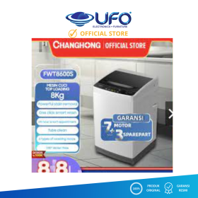 Ufoelektronika Changhong FWT8600S Mesin Cuci 1 Tabung Top Loading 8 Kg