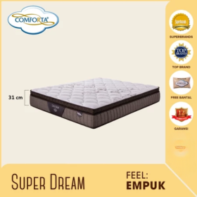 Ufoelektronika Comforta Kasur Spring Bed SUPER DREAM Series (MATRAS ONLY)