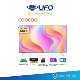 Ufoelektronika Coocaa 65 Inch 4K Uhd Led Google Tv Field Voice Control 65S6GPROMAX 