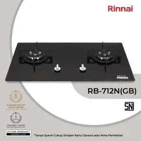 Ufoelektronika Rinnai Kompor Tanam 2 Tungku RB712N(GB)