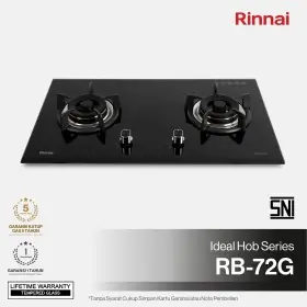 Ufoelektronika Rinnai Kompor Tanam 2 Tungku RB72G