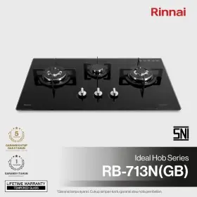 Ufoelektronika Rinnai Kompor Tanam 3 Tungku RB713N(GB)