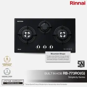 Ufoelektronika Rinnai Kompor Tanam 3 Tungku RB773RO(G)