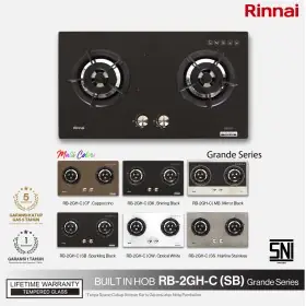 Ufoelektronika Rinnai Kompor Tanam Built In Hob 2 Tungku RB2GHC(SB)