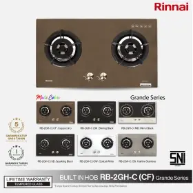 Ufoelektronika Rinnai Kompor Tanam Built In Hob RB2GHC(CF)