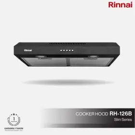 Ufoelektronika Rinnai Penghisap Asap Cooker Hood 60 cm Hitam RH126B