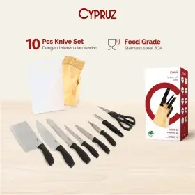 Cypruz PU-0525 Pisau Set Premium 10 Pcs 10X1