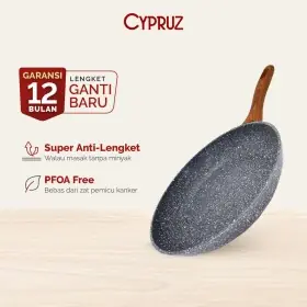 Cypruz FP-0629 Marble Series GG Coklat Kayu Frypan 18cm 6X1