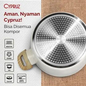Ufoelektronika Cypruz High Casserole + Tutup Kaca 20 CM PI-0738