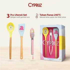 Cypruz AM-1517 Silicone Utensile Set Joyfull 3pcs