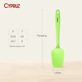 Ufoelektronika Cypruz AM-0801 Utensil Full Silicone Spatula Kotak 21X5cm Small 24/96