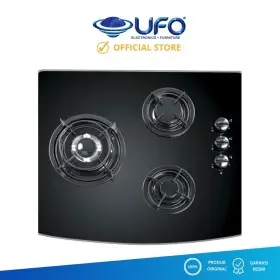 Ufoelektronika Delizia Kompor Tanam 60 CM 3 Tungku DHG630STGB