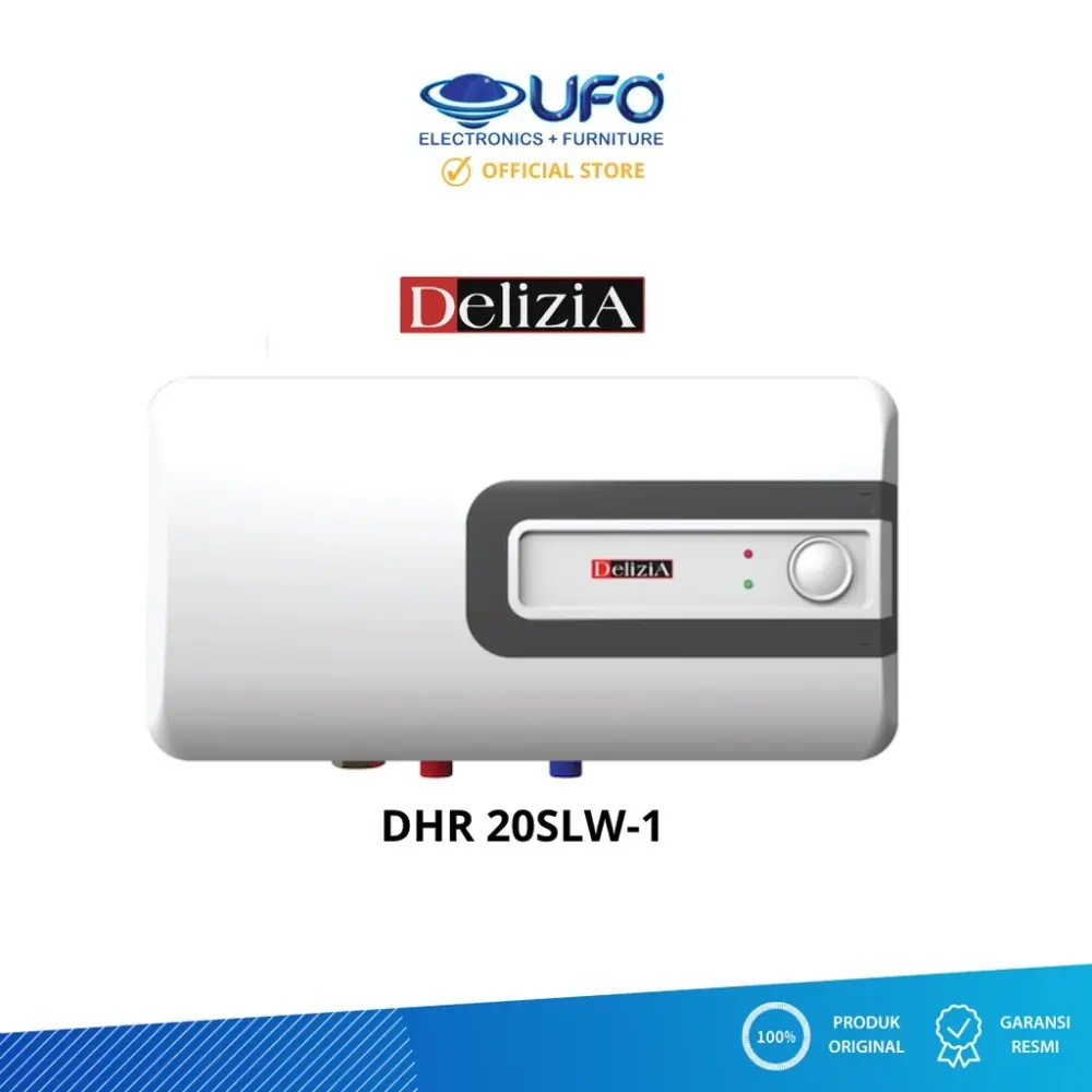 Delizia DHR20SLW-1 Electric Storage Water Heater 20 Ltr (Horizontal)
