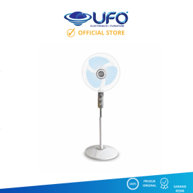 Ufoelektronika Denpoo DF1602 Kipas Angin Berdiri Standard 3 Speed Control Strong Wind