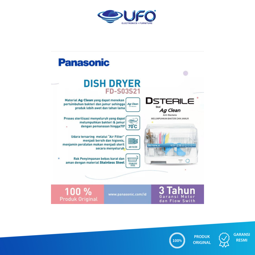 PANASONIC FDS03S21 DISH DRYER